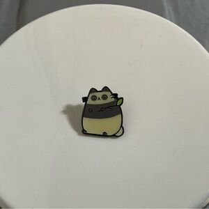 Cute Cat Enamel Pin - Black and Cream
